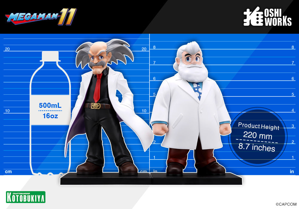 Dr. Wily & Dr. Light OSHI WORKS Complete Figure