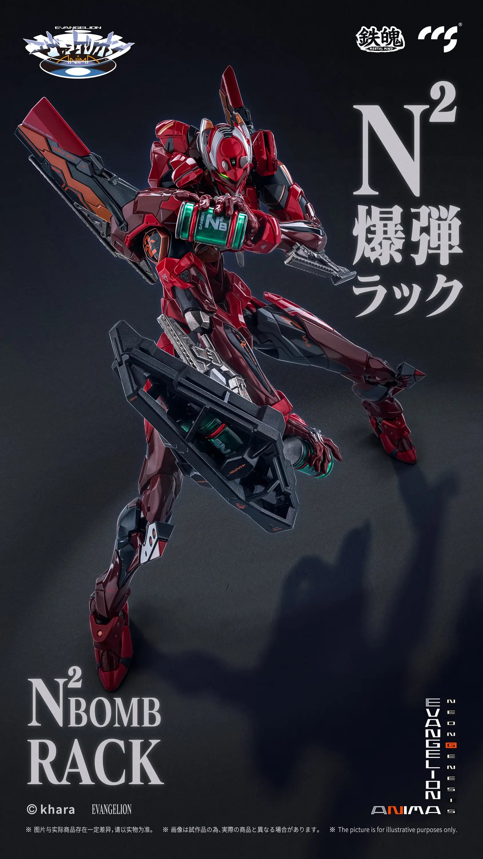 Evangelion Anima Mortal Mind Evangelion Unit-02 Type II Alloy Action Figure